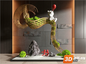 Lobby Decoration Skp Files 